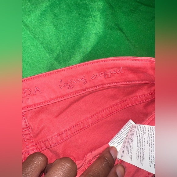 Escada Sport Vibrant Red Skinny Cropped Jeggings size 36 - Picture 6 of 12